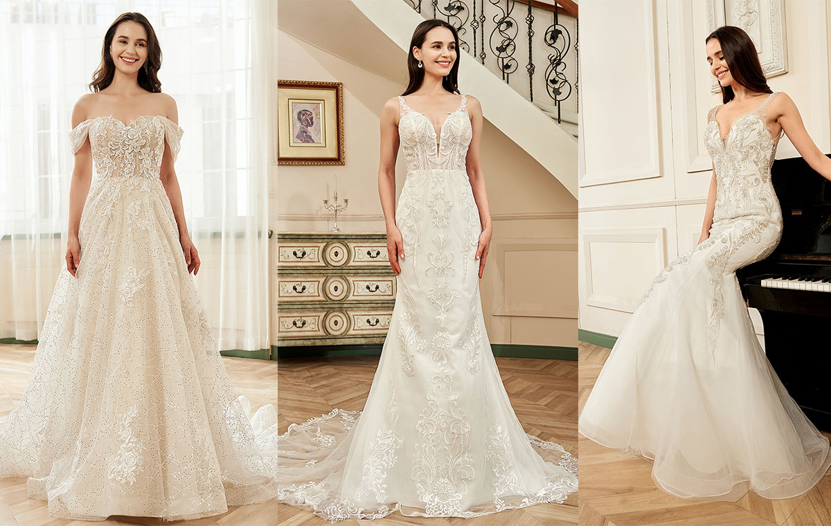 3d floral applique wedding dress collection 3d floral applique wedding dress collection