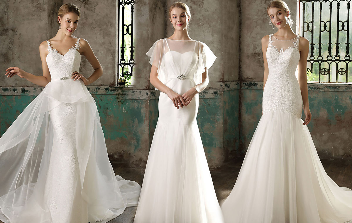 romantic illusion lace and tulle fitted wedding dresses romantic illusion lace and tulle fitted wedding dresses