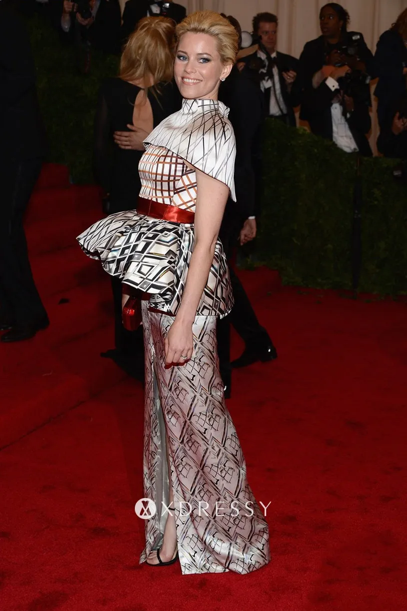 Elizabeth Banks peplum dress at 2012 Met Ball Elizabeth Banks peplum dress at 2012 Met Ball