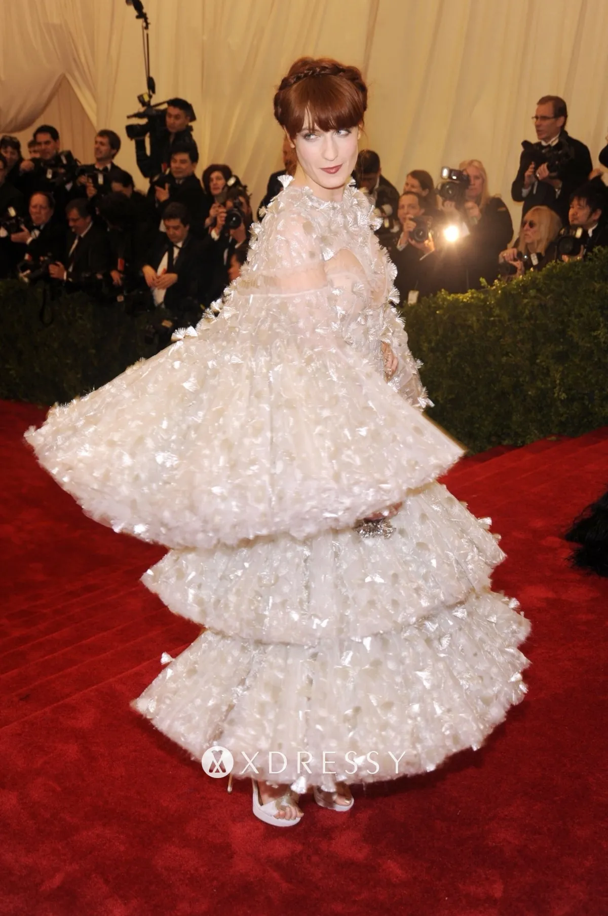 Florence Welch romantic organza dress at 2012 Met Bal Florence Welch romantic organza dress at 2012 Met Bal