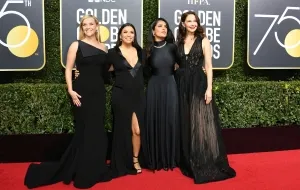 the black gowns 2018 golden globes red carpet