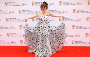 BAFTAs 2021 celebrity dresses red carpet