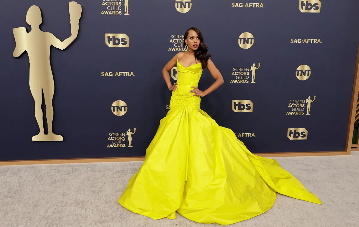 SAG awards 2022 celebrity red carpet dresses