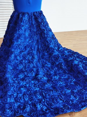 3D rosettes mermaid skirt