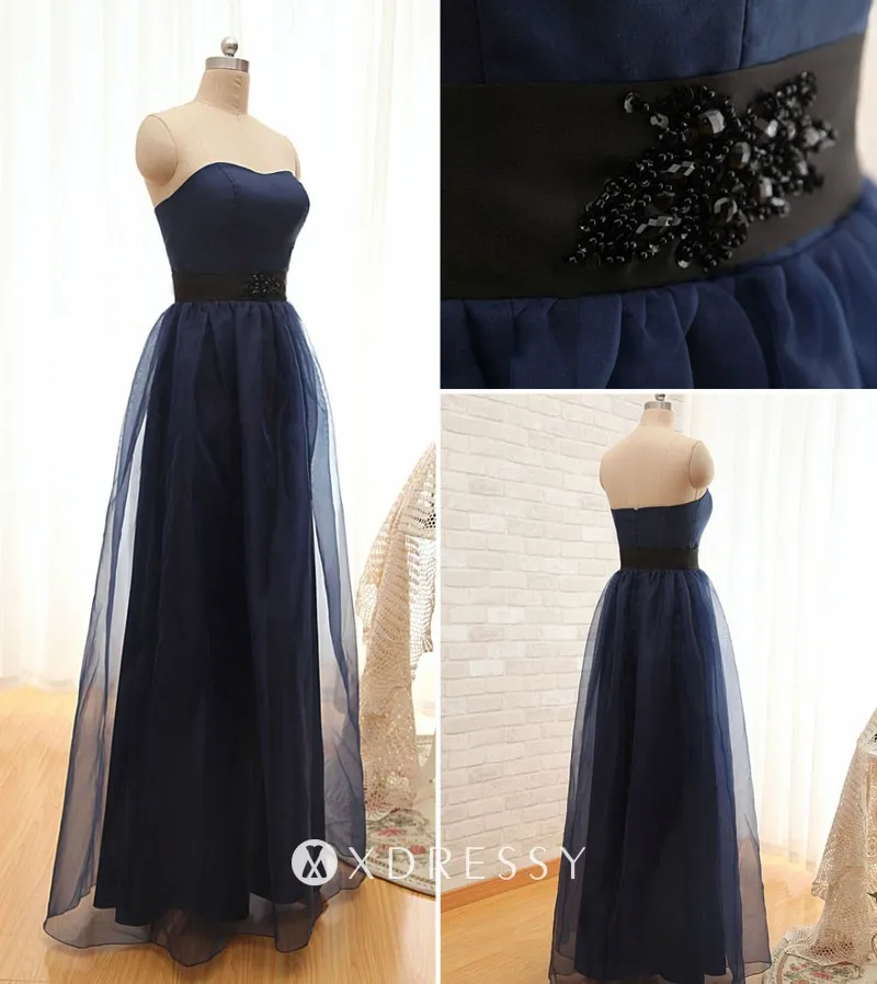 beaded belt sheer tulle overlay navy strapless bridesmaid gown beaded belt sheer tulle overlay navy strapless bridesmaid gown