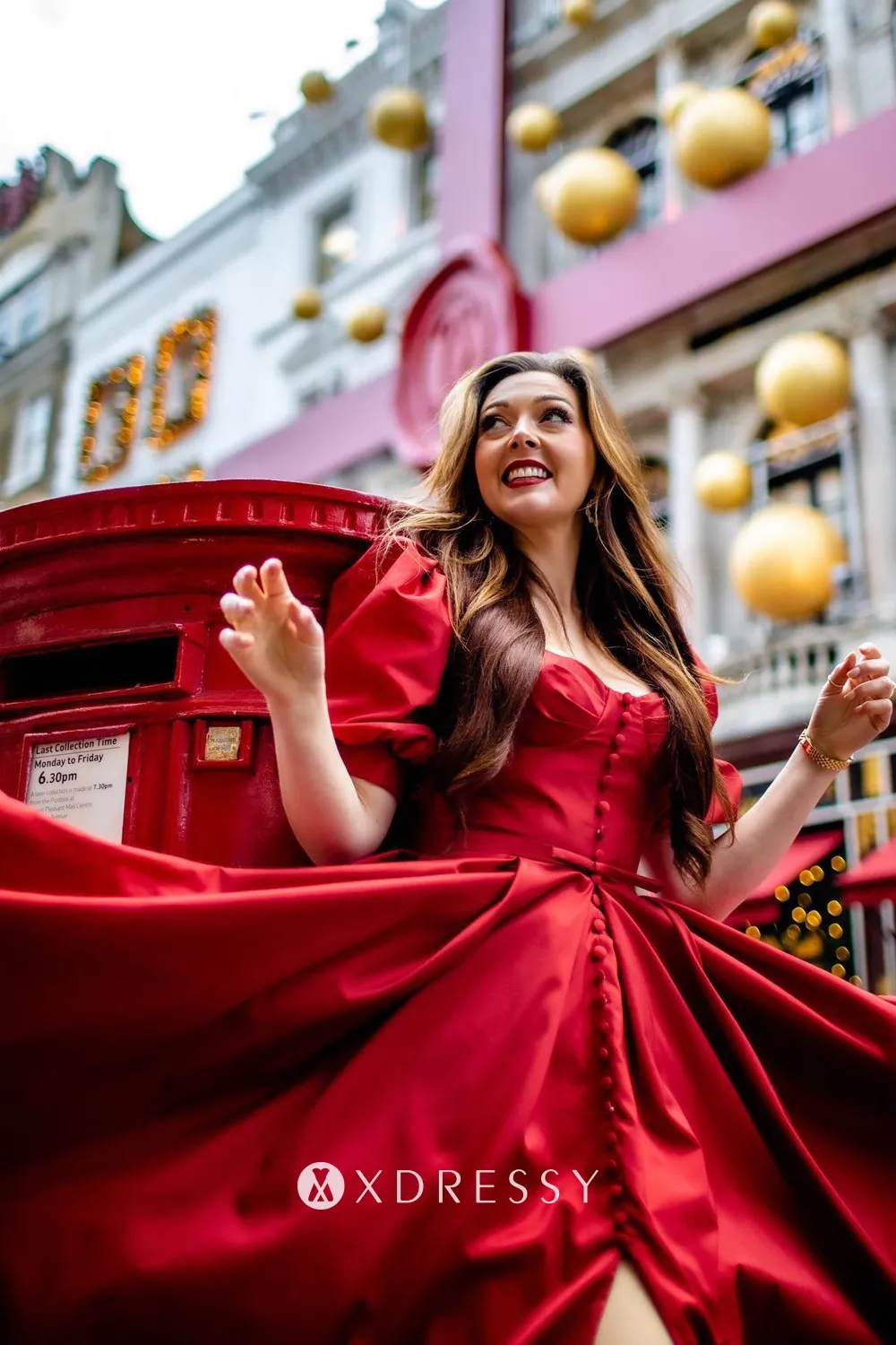 burgundy satin sweetheart neck short sleeve a line slit party gown