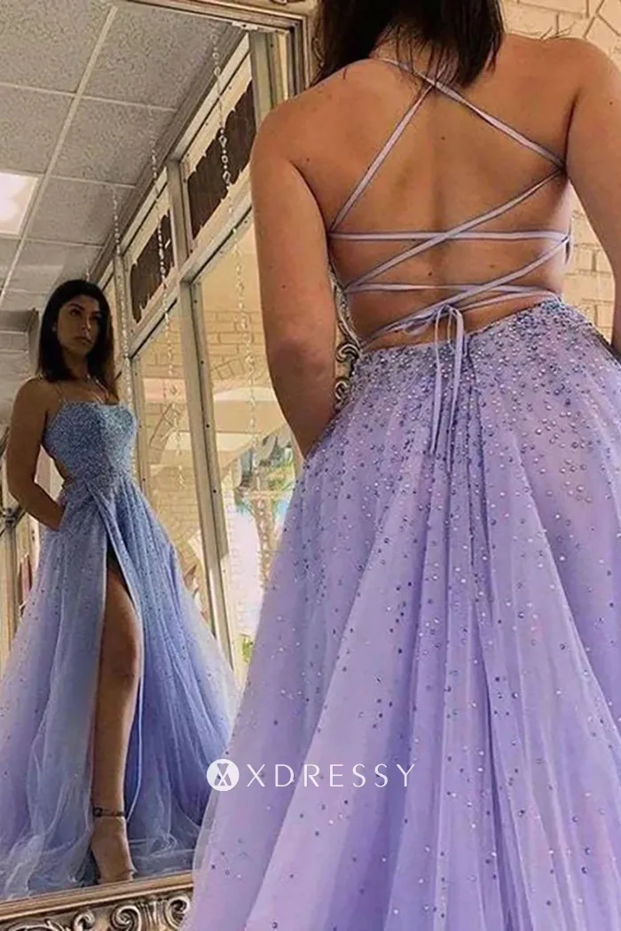 strap back lavender tulle semi formal dress strap back lavender tulle semi formal dress