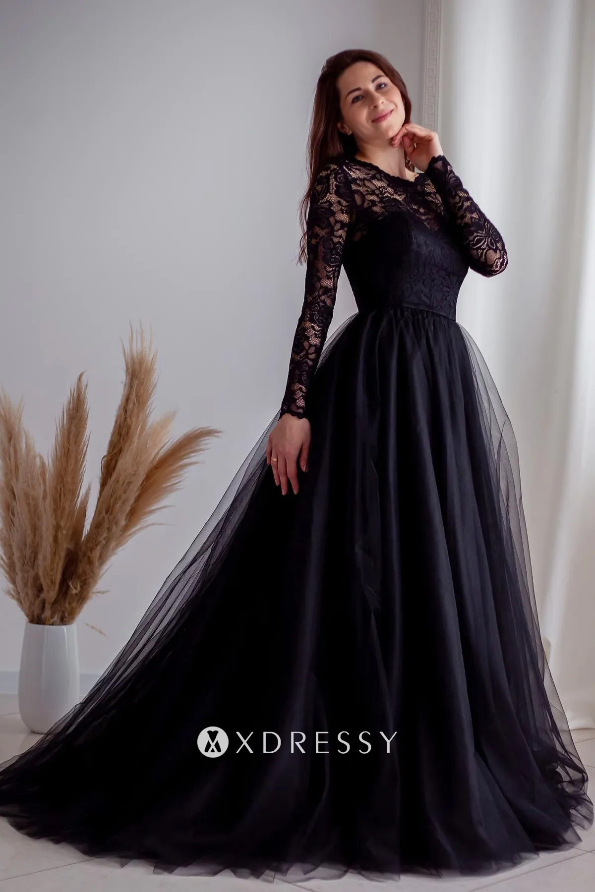 long sleeve black puffy formal dress long sleeve black puffy formal dress