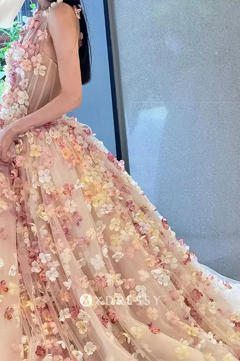 beaded 3d flowers nude big bow engagement dress beaded 3d flowers nude big bow engagement dress