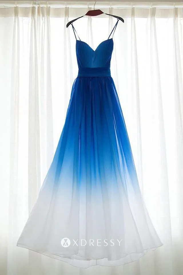 strapless sweetheart blue to white bridesmaid gown strapless sweetheart blue to white bridesmaid gown
