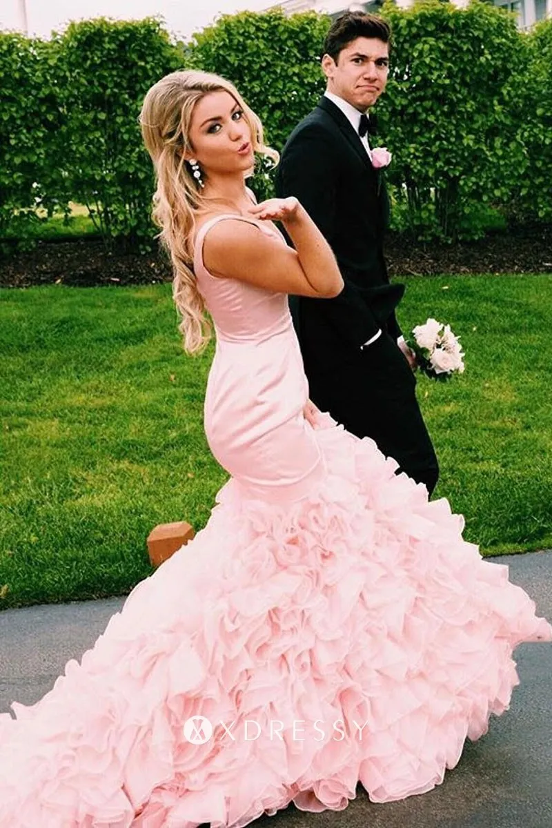 baby pink formal dress
