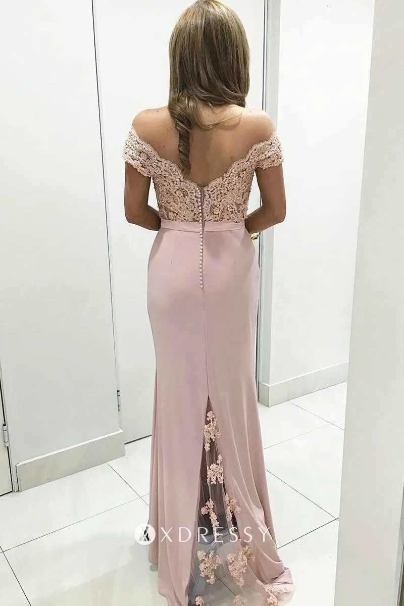 scalloped V back peach lace spandex slim fit mermaid formal dress scalloped V back peach lace spandex slim fit mermaid formal dress