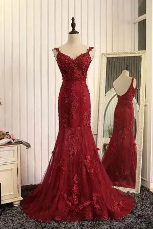 ruby red gown
