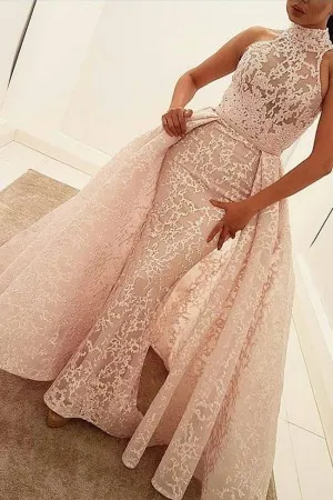 blush lace bridal shower dress with overskirt wrap