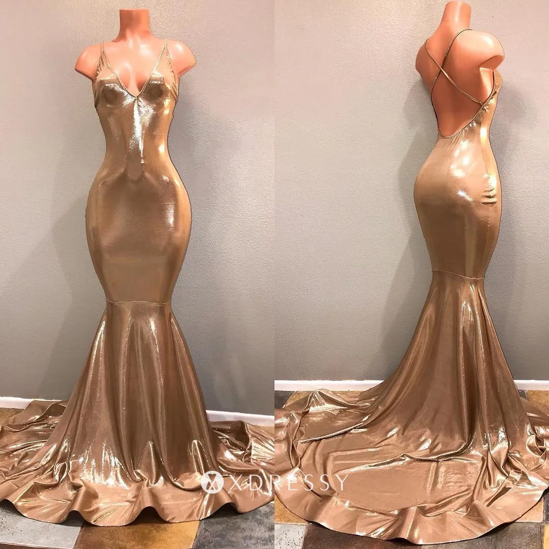 Bronze prom dress Clearance