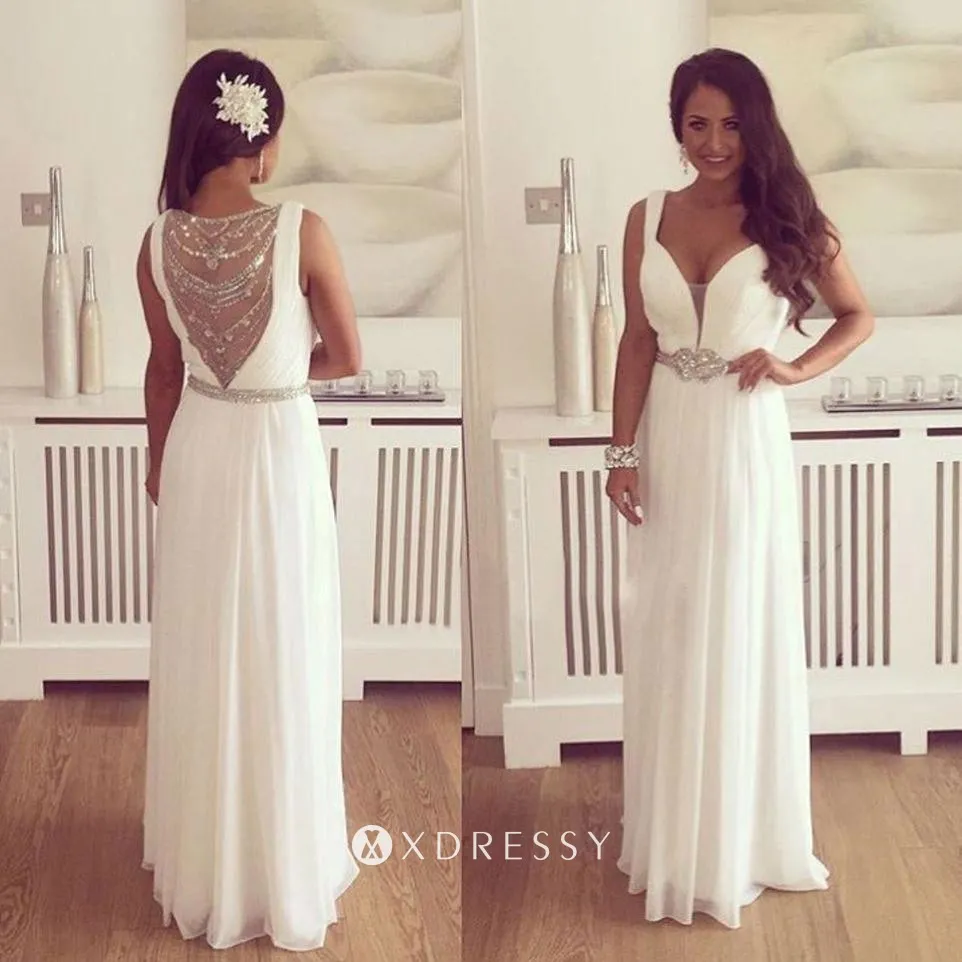 sparkly beaded white chiffon bridal shower dress sparkly beaded white chiffon bridal shower dress