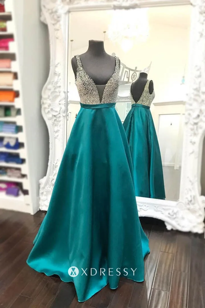 shiny silver beading teal satin military ball prom dress shiny silver beading teal satin military ball prom dress