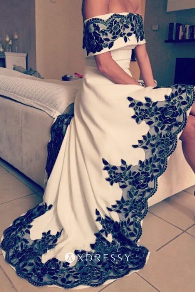 black lace appliques high low prom gown black lace appliques high low prom gown