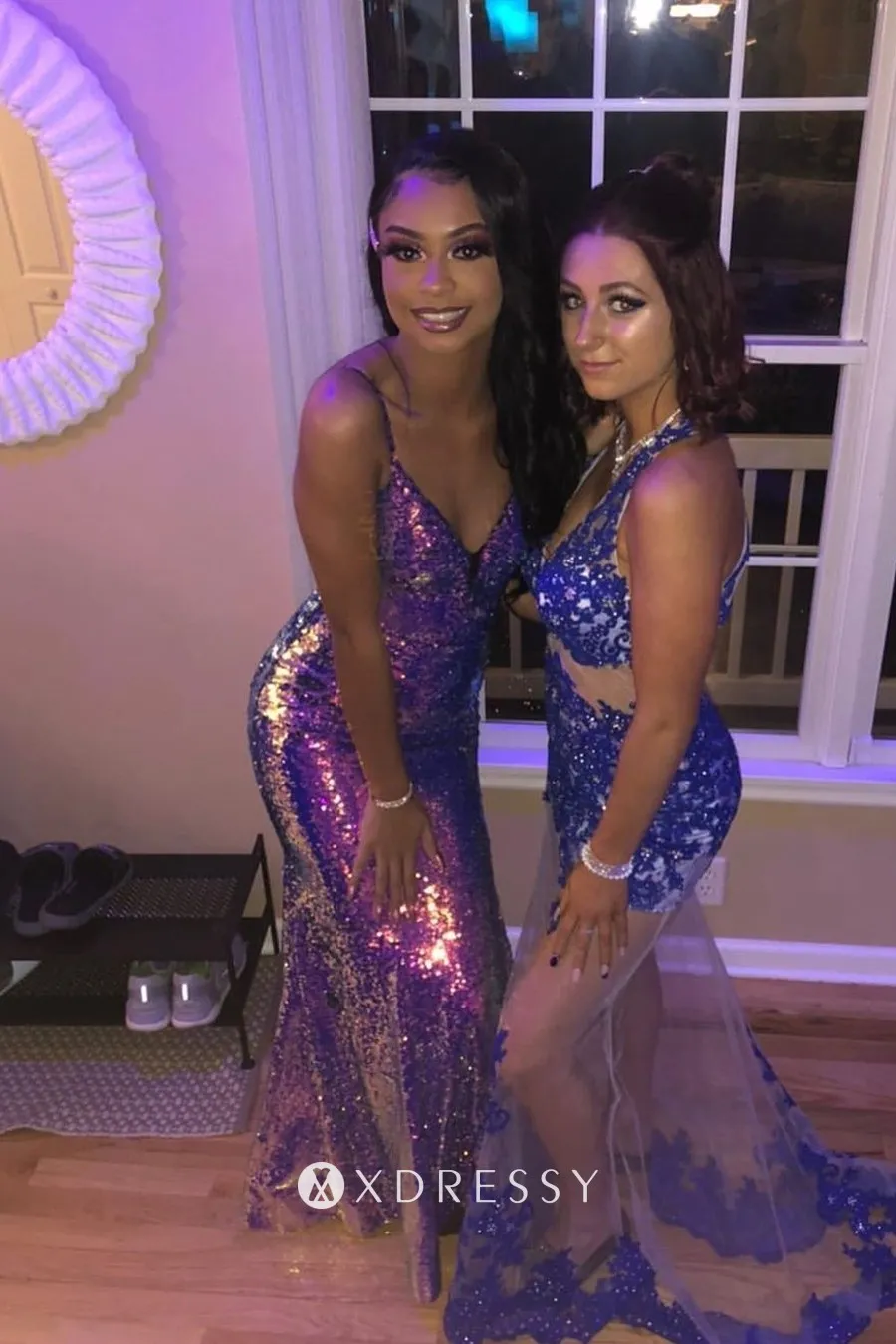 spaghetti straps ombre sequin mermaid prom dress spaghetti straps ombre sequin mermaid prom dress