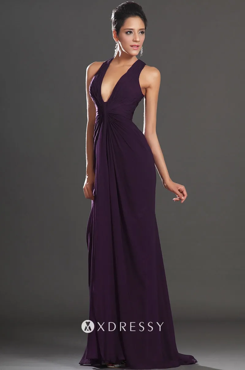 eggplant homecoming dress
