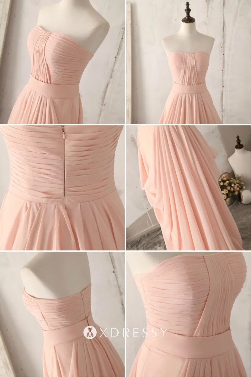 draped pink chiffon ruched bodice bridesmaid dress draped pink chiffon ruched bodice bridesmaid dress
