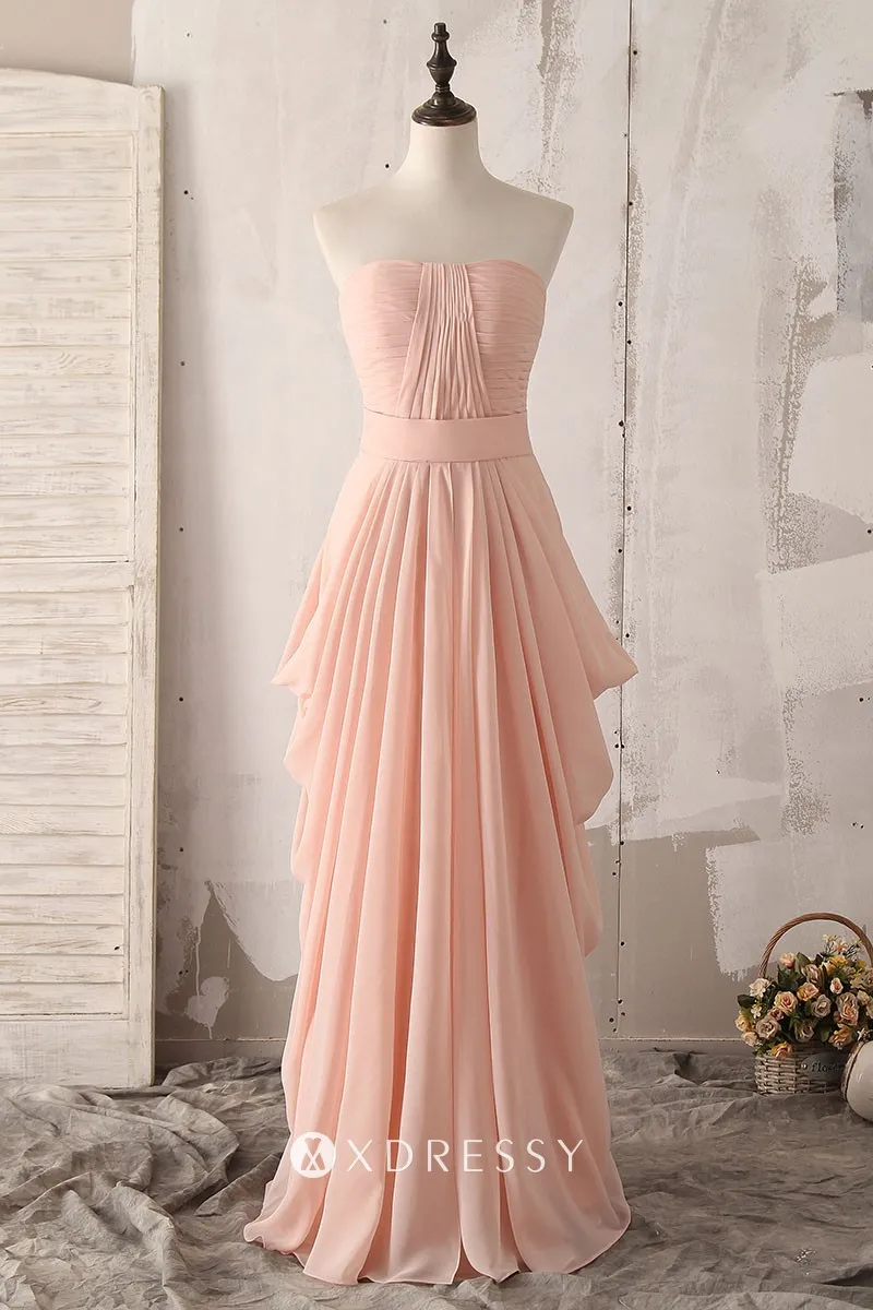 ruched bodice draped pink chiffon bridesmaid dress ruched bodice draped pink chiffon bridesmaid dress
