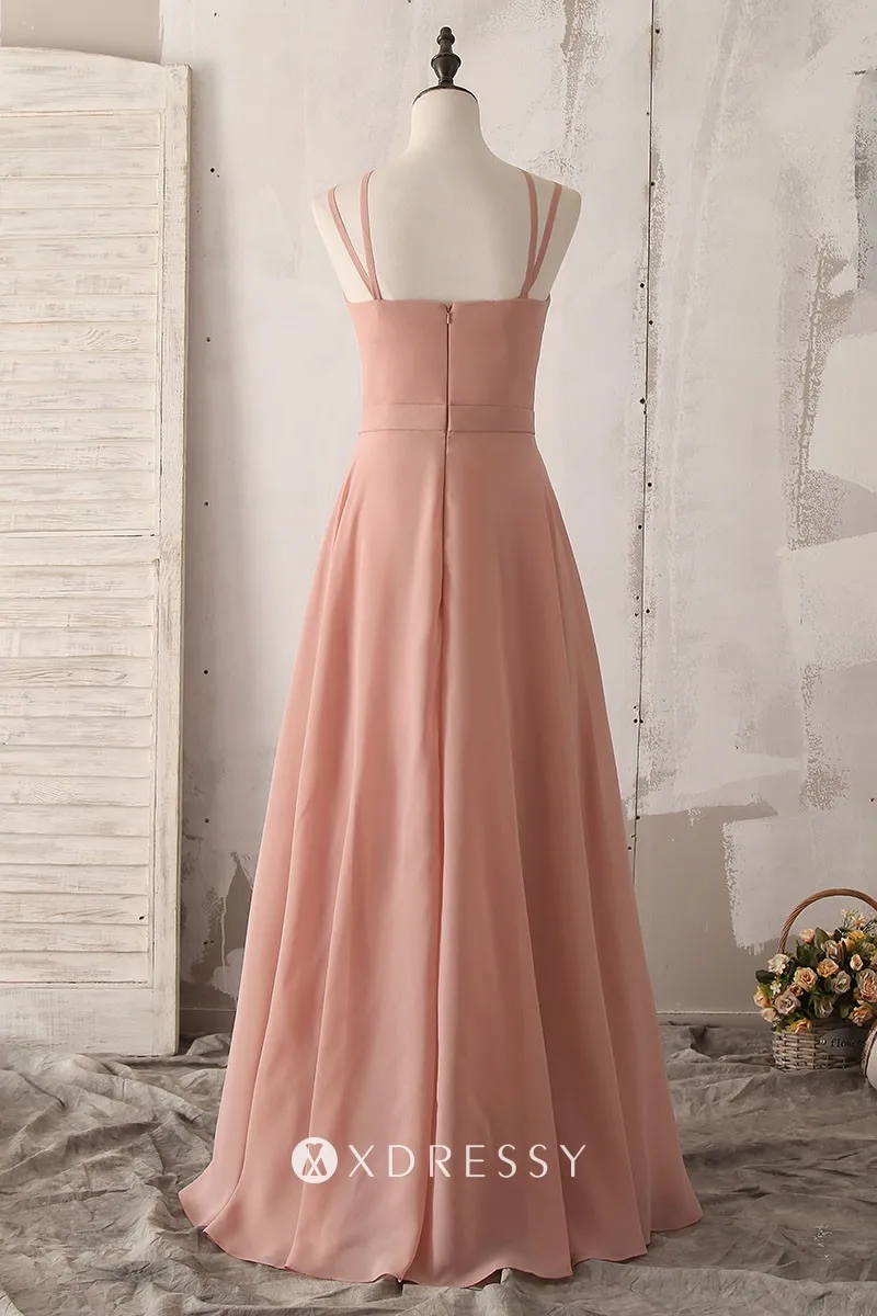 low back with straps pink bridesmaid gown low back with straps pink bridesmaid gown