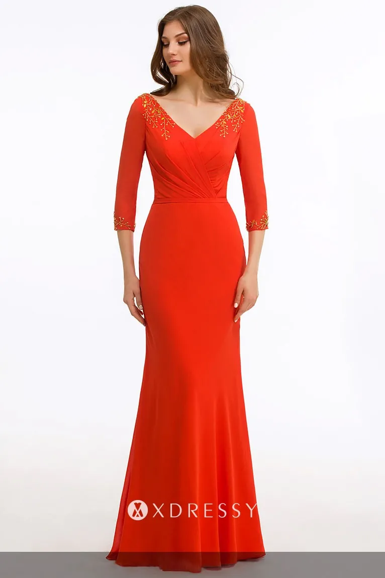 red mother of the bride