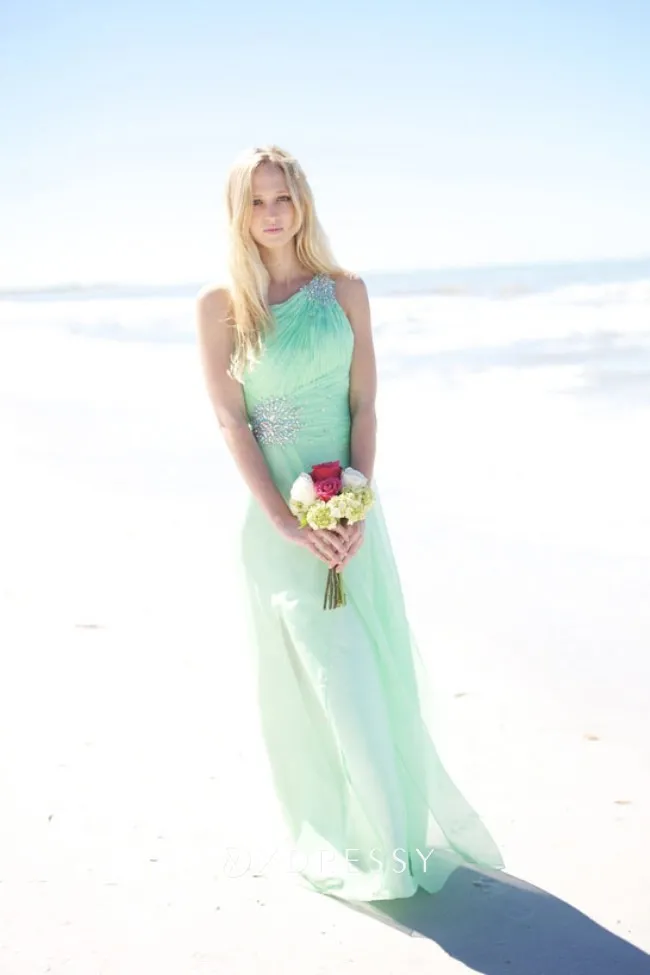 beaded one shoulder mint pleated bridesmaid dress beaded one shoulder mint pleated bridesmaid dress