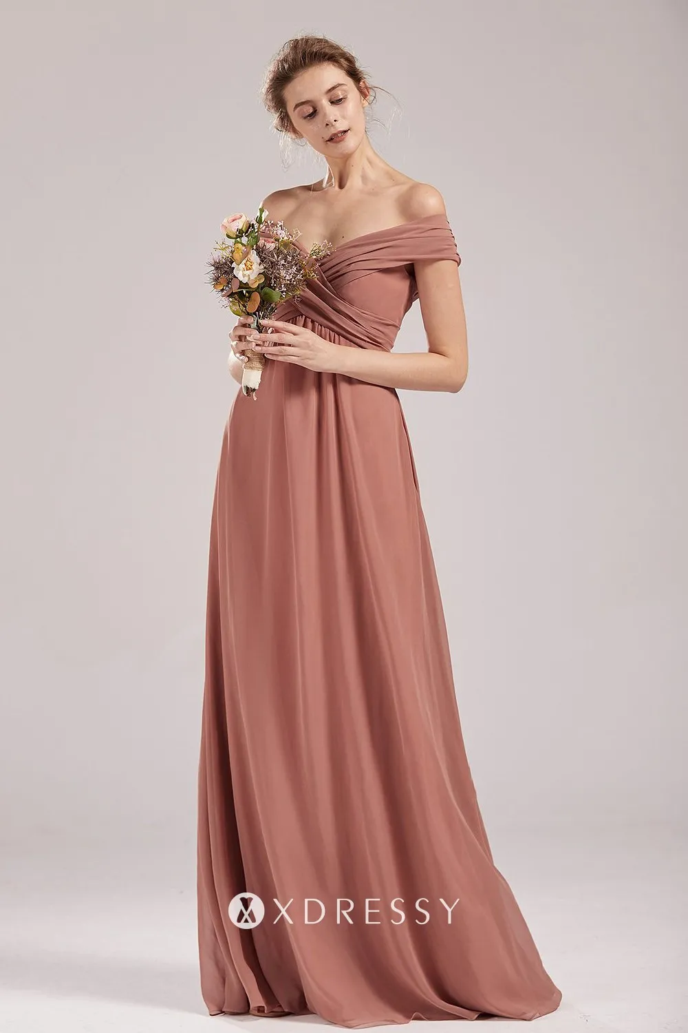 ruched off the shoulder long dress ruched off the shoulder long dress