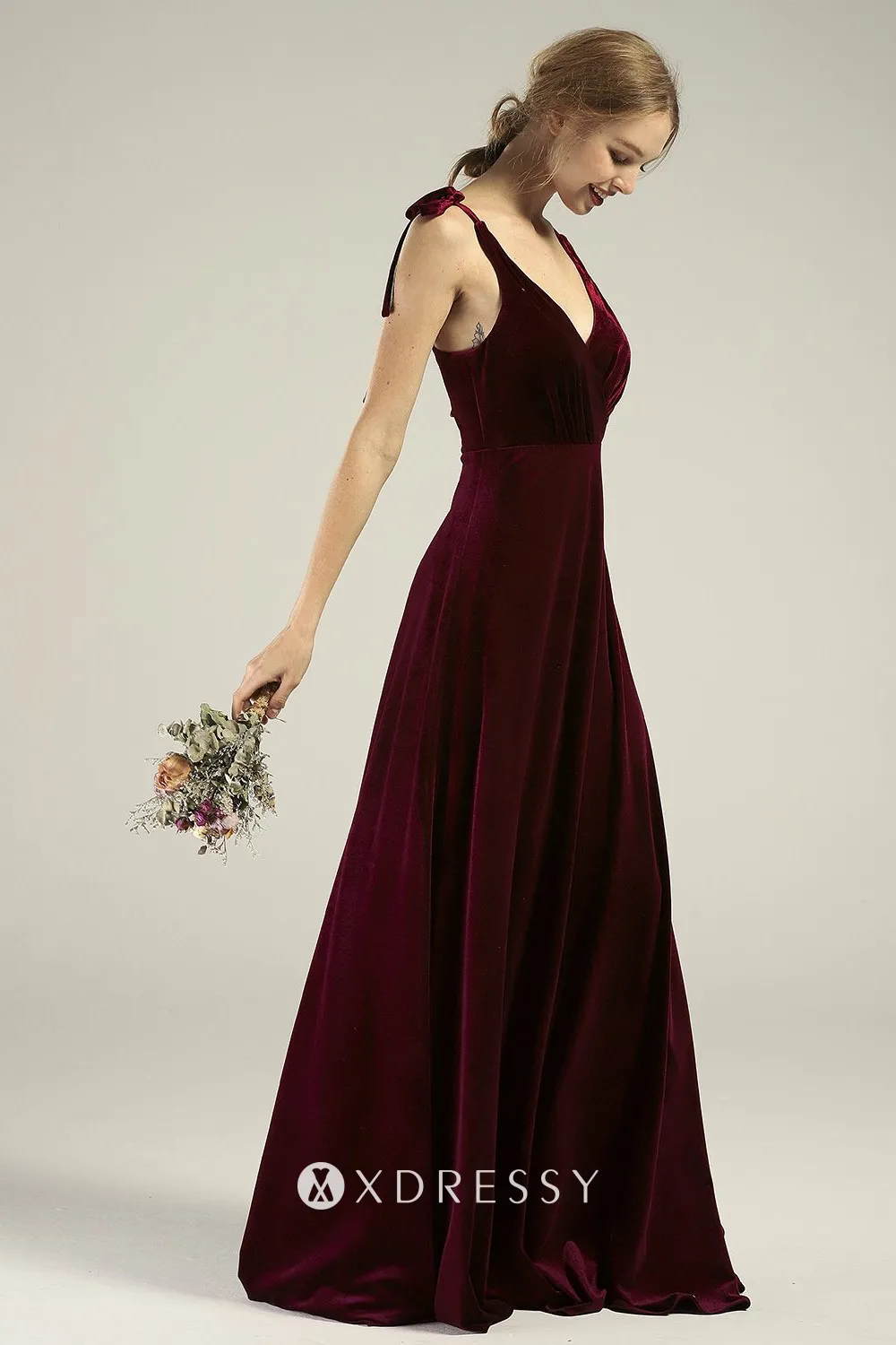 burgundy velvet with adjustable straps bridesmaid dress burgundy velvet with adjustable straps bridesmaid dress