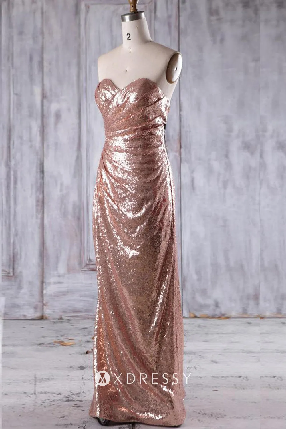 draped sequin strapless column long bridesmaid dress draped sequin strapless column long bridesmaid dress