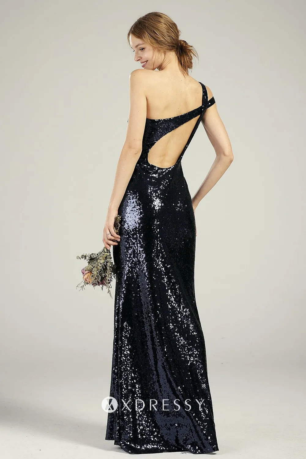 navy sequin double straps open back bridesmaid dress navy sequin double straps open back bridesmaid dress