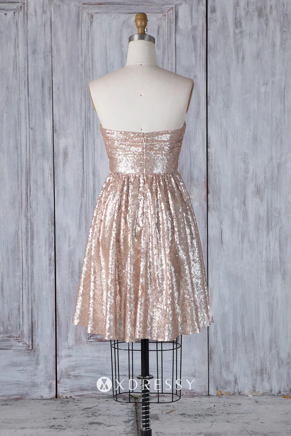 open back champagne gold sequin short bridesmaid dress open back champagne gold sequin short bridesmaid dress