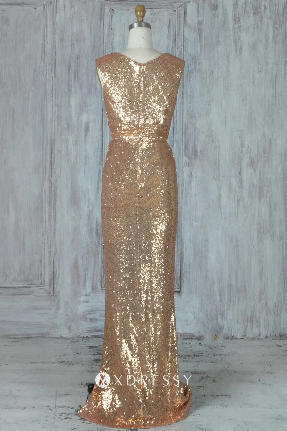 closed back gold sequin long sheath bridesmaid dress closed back gold sequin long sheath bridesmaid dress
