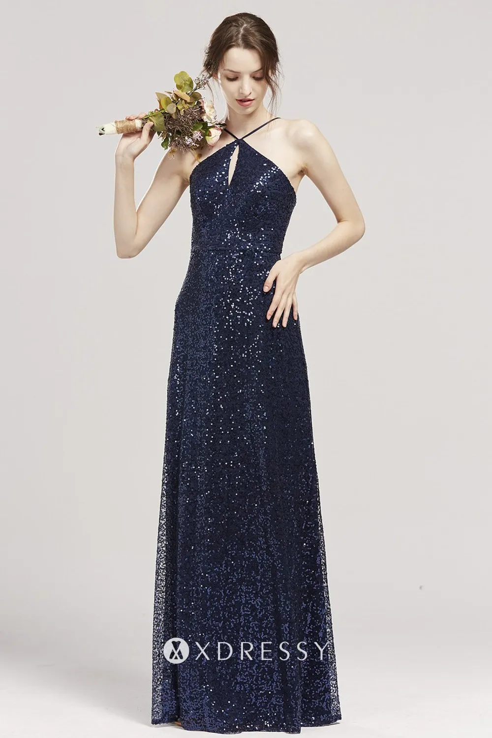 sleeveless keyhole neck floor length dress sleeveless keyhole neck floor length dress