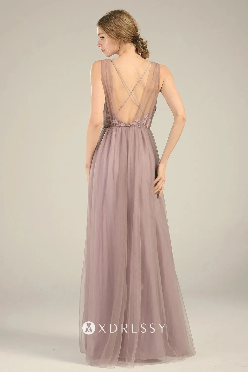 sassy tan lace tulle low back bridesmaid dress sassy tan lace tulle low back bridesmaid dress