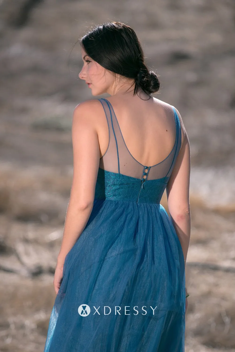low back ink blue bridal party dress low back ink blue bridal party dress