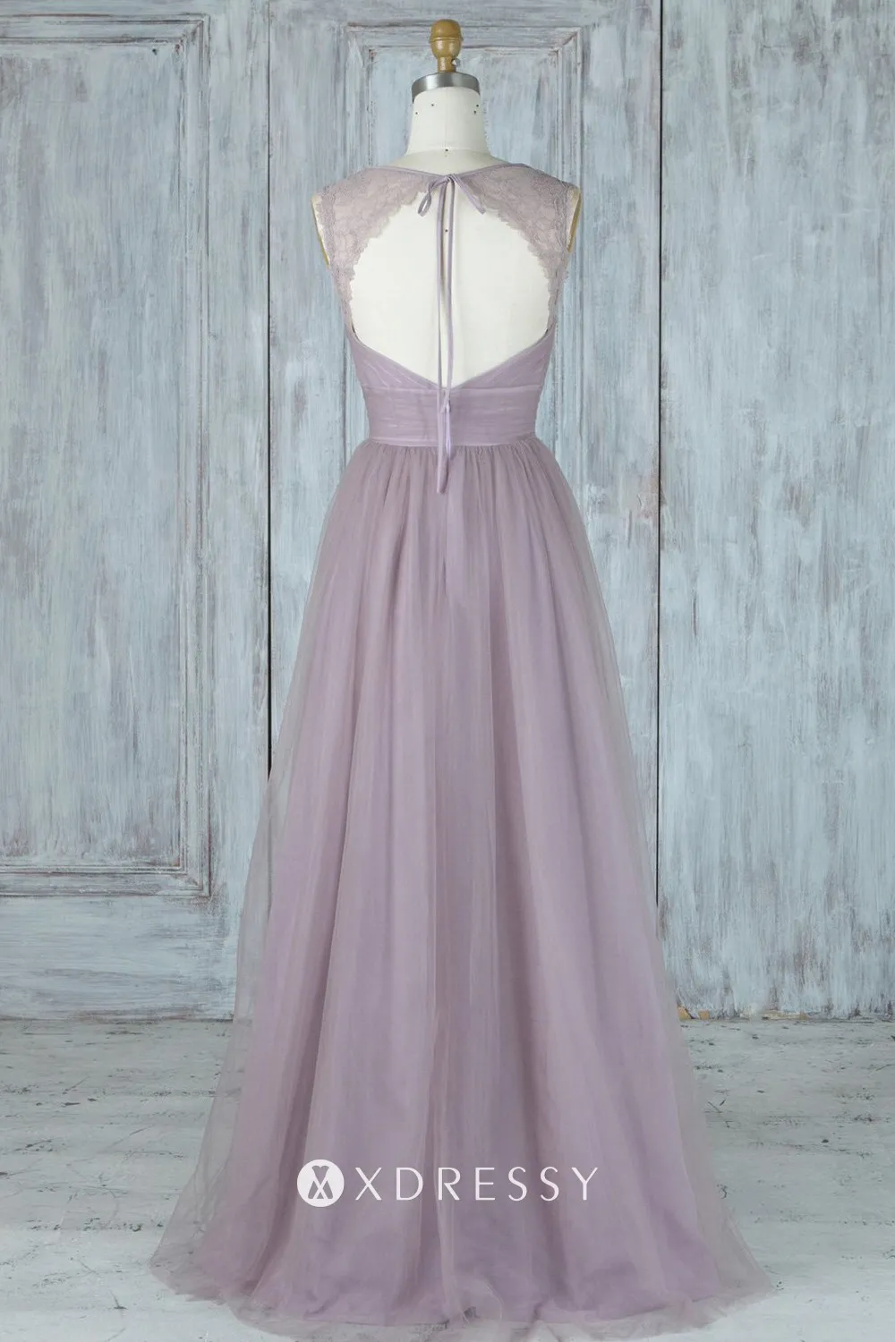 open back floor length vintage party dress