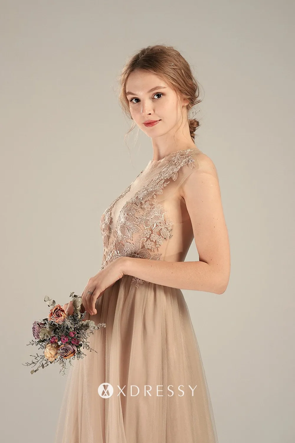 illusion floral lace bodice with cap sleeve illusion floral lace bodice with cap sleeve