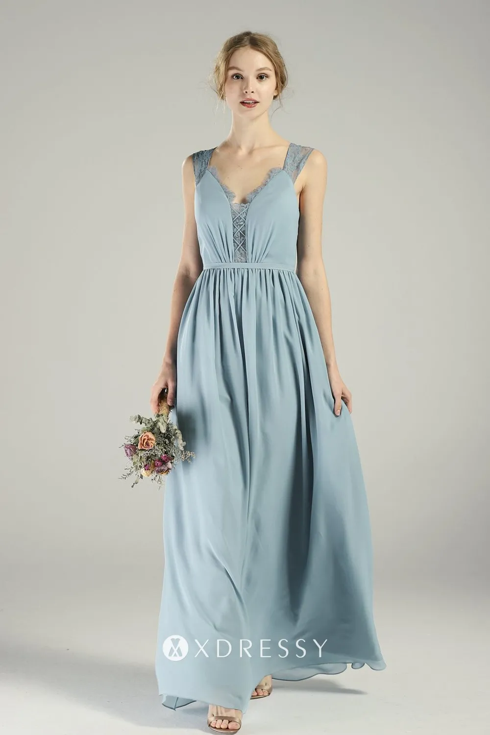 blue lace strap chiffon bridesmaid dress blue lace strap chiffon bridesmaid dress