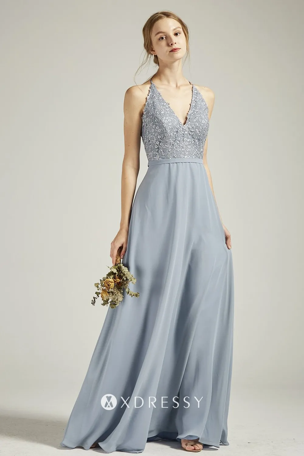 lace halter v neck blue bridesmaid dress lace halter v neck blue bridesmaid dress