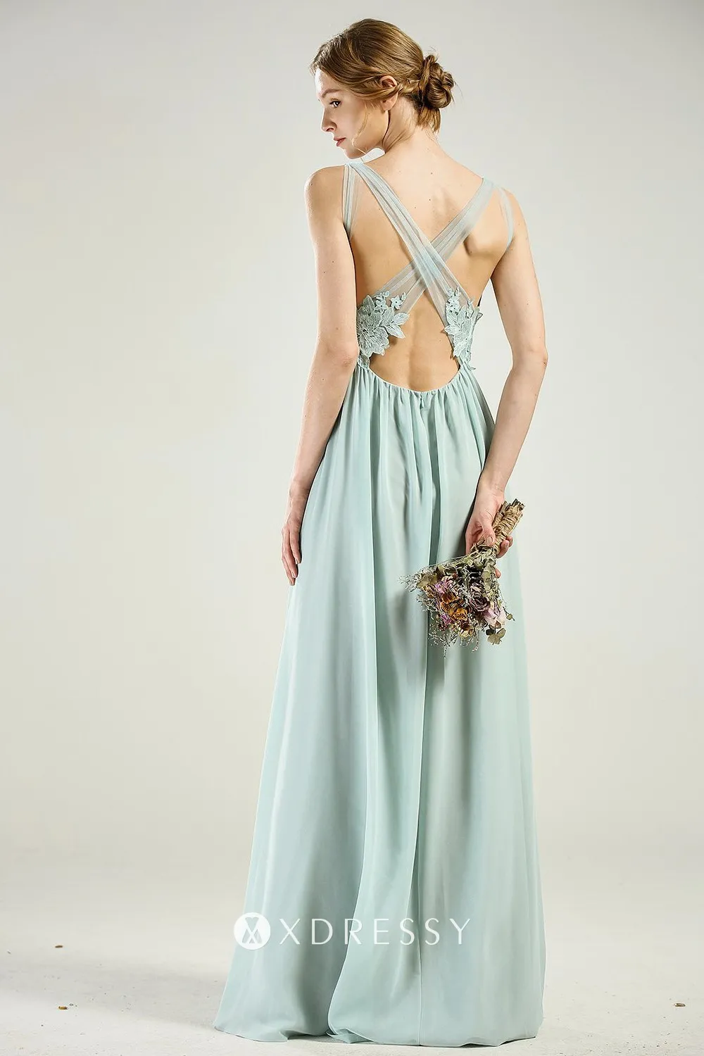 mint straps criss cross low back chiffon dress mint straps criss cross low back chiffon dress