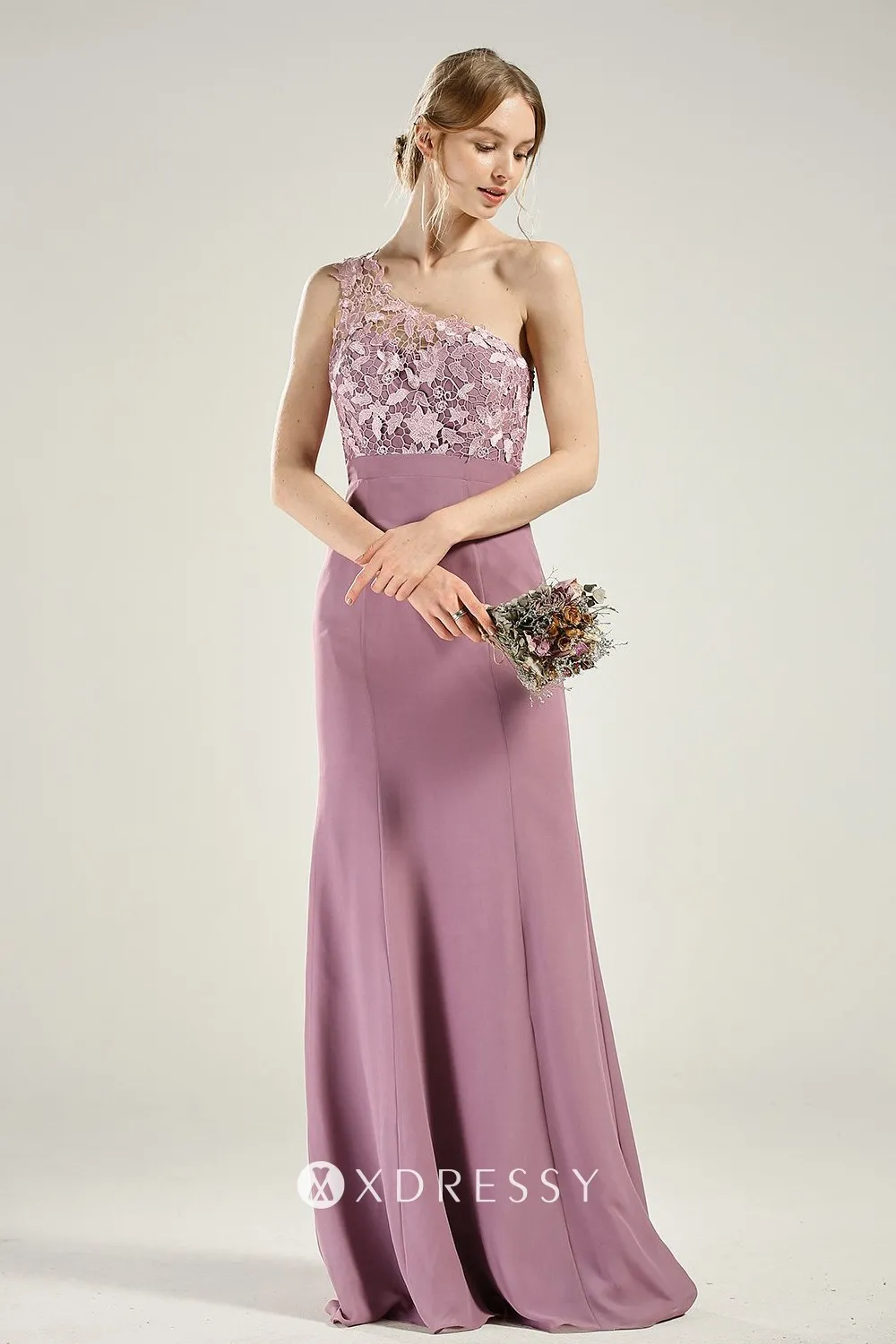 lace mauve bridesmaid dresses