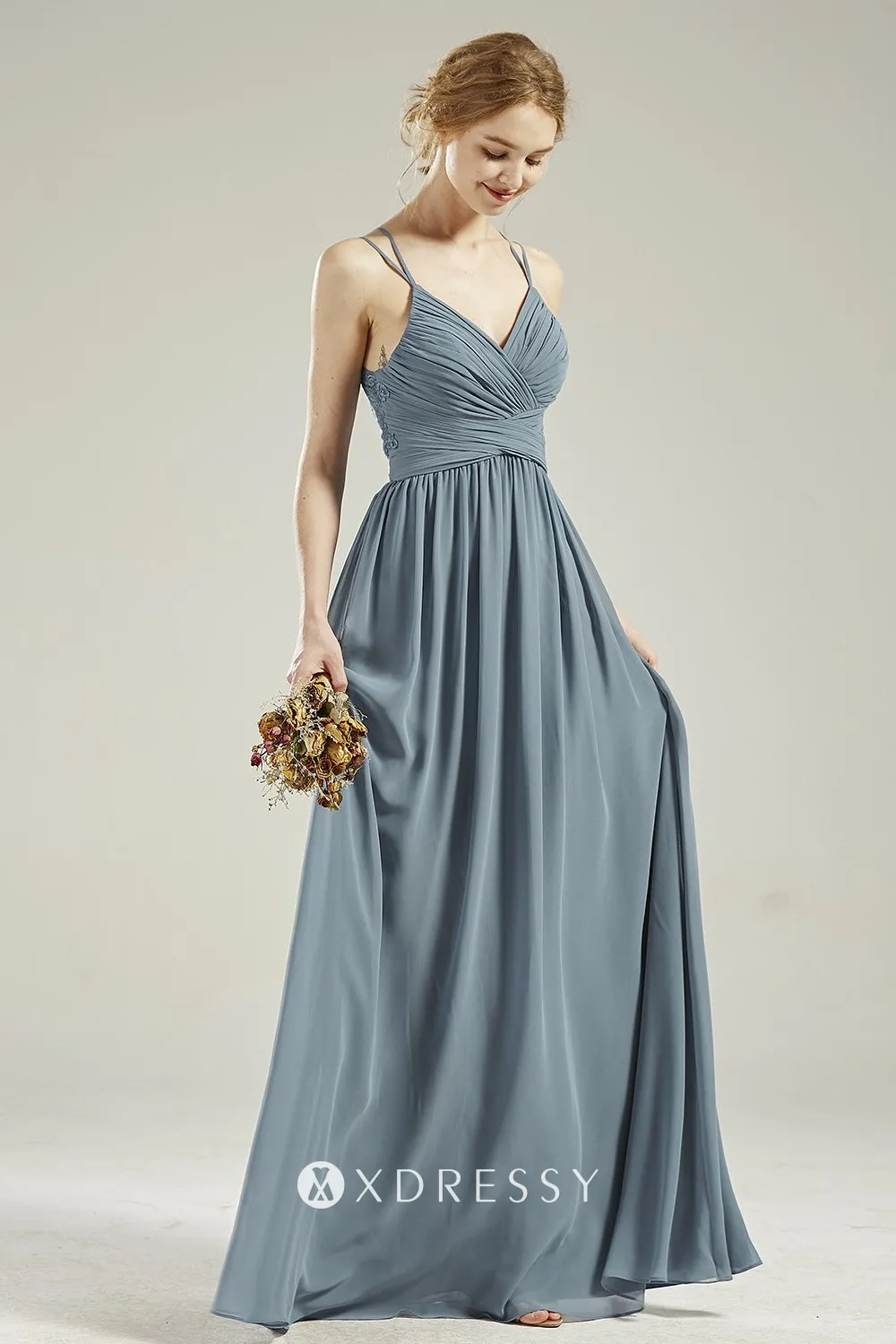 steel blue pleated empire waist bridesmaid dress steel blue pleated empire waist bridesmaid dress