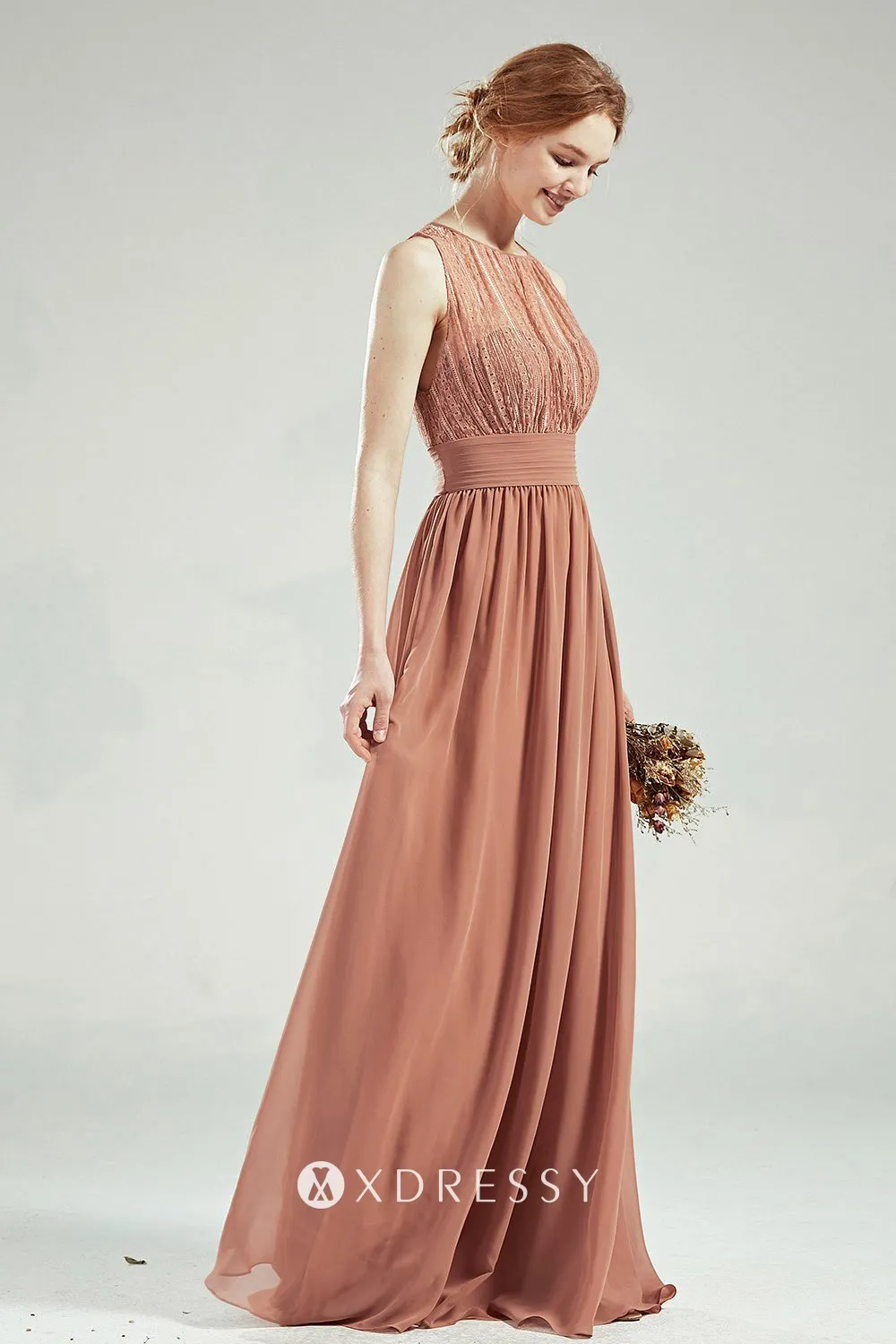 dusty orange illusion lace long dress dusty orange illusion lace long dress
