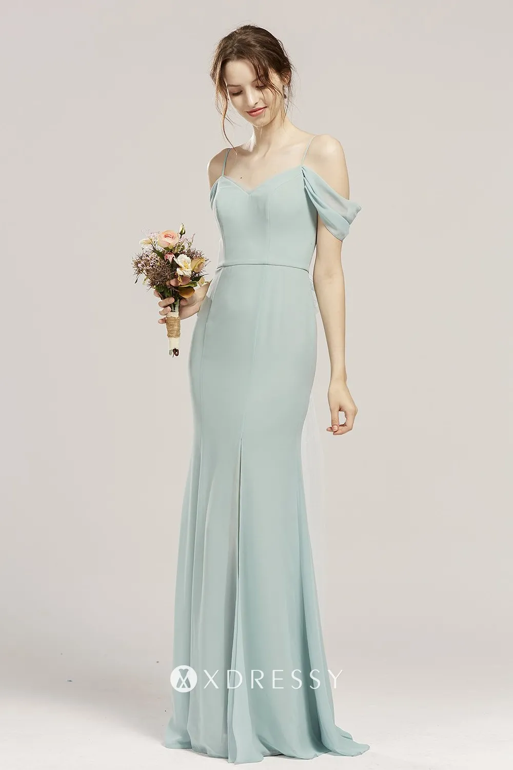mint off shoulder spaghetti straps mermaid dress mint off shoulder spaghetti straps mermaid dress