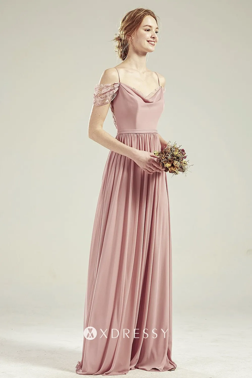 pearl pink off shoulder bridesmaid gown pearl pink off shoulder bridesmaid gown