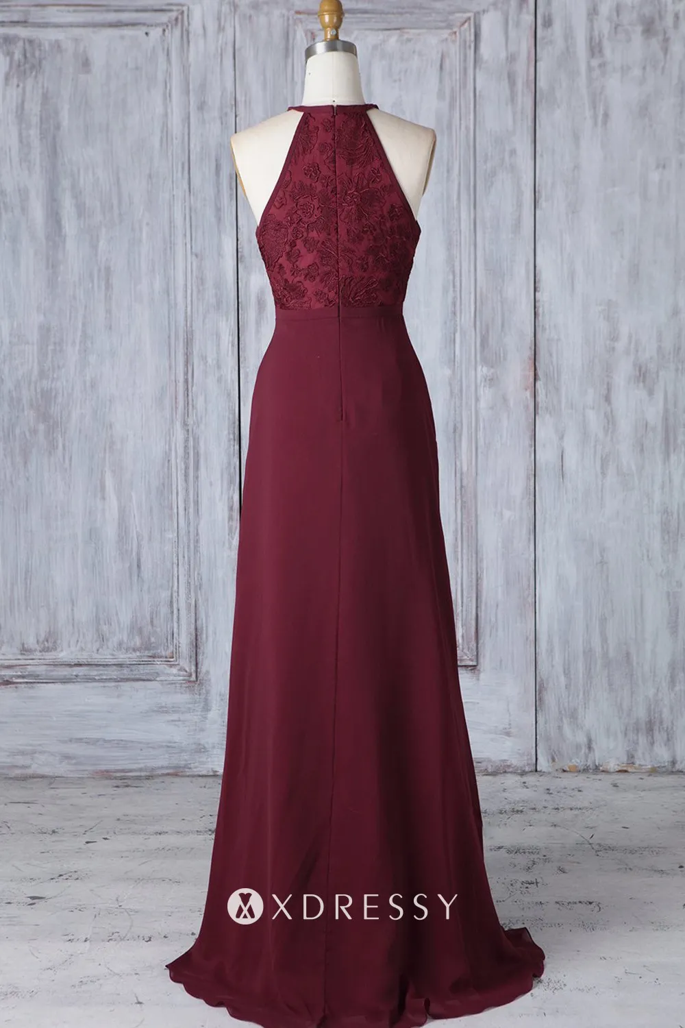 a line floor length bridesmaid dress