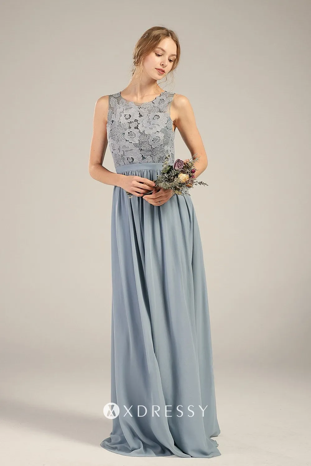 dusty blue lace and chiffon bridesmaid dress dusty blue lace and chiffon bridesmaid dress